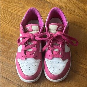 Nike Pink and White Sneakers